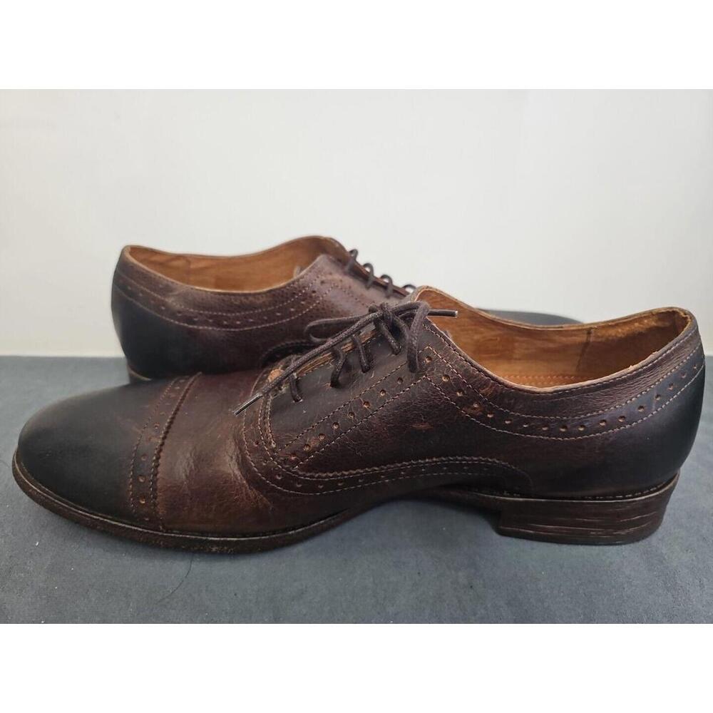 Robert Wayne Men's Oxford Shoes 13D Brown Leather Colorado Cap Toe - Picture 7 of 10